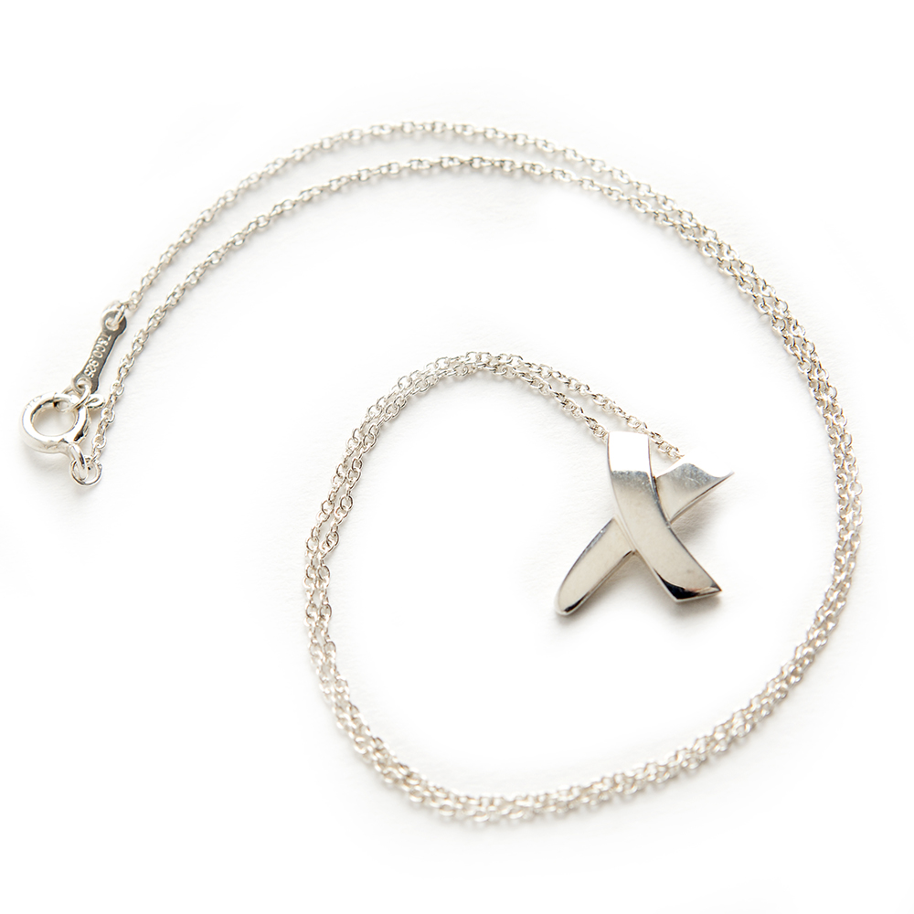 Tiffany & Co Silver Signature X Necklace! | eBay