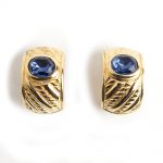 Christian Dior Lapis Lazuli earrings