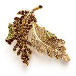 Kenneth Jay Lane Leaf brooch