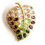 Kenneth Jay Lane Leaf brooch