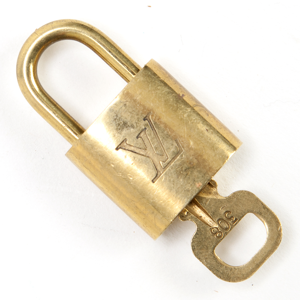 Louis Vuitton Padlock and One Key 316 Lock Brass 10227 