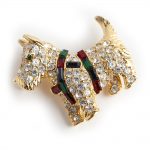 Vintage Kenneth Jay Lane Dog brooch