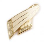 Chr. Dior Textured brooch