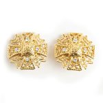 Kenneth Jay Lane Maltese earrings