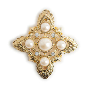Kenneth Jay Lane Maltese pearl brooch - Image 7