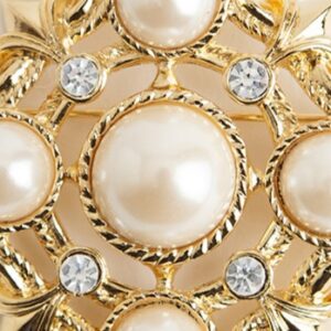 Kenneth Jay Lane Maltese pearl brooch - Image 6