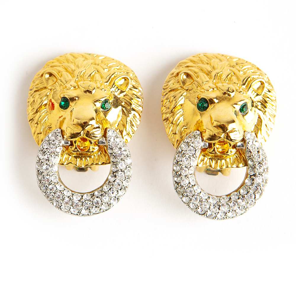 KENNETH JAY LANE BAROQUE White Gold Earrings – PRET-A-BEAUTE