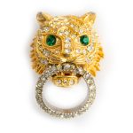 Kenneth Jay Lane Tigh brooch