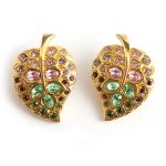 Kenneth Jay Lane Leaf earrings