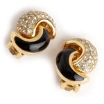 Christian Dior Swirley earrings