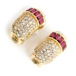 Christian Dior Baq clip on earrings