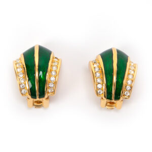 Chr. Dior Emerald clips