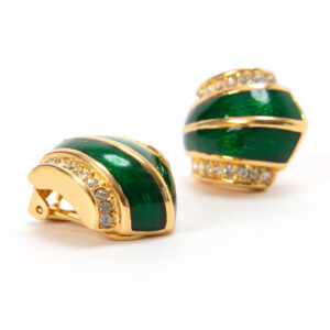 Chr. Dior Emerald clips - Image 3