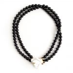 Kenneth Jay Lane Black Pearled necklace