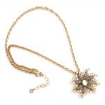 Oscar de la Renta brooch and necklace